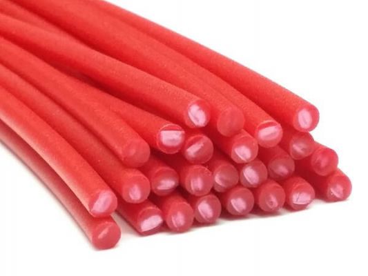 Plastic welding rods PE-HD 3mm Round Red (RAL3020) 25 rods